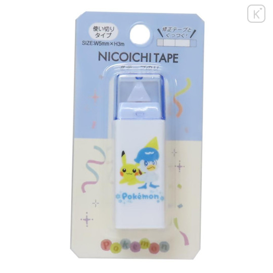 Japan Pokemon Nicoichi Glue Tape - Pikachu & Quaxly - 1