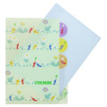 Japan Pikmin 5 Pockets A4 Index File Holder - Light Green - 3