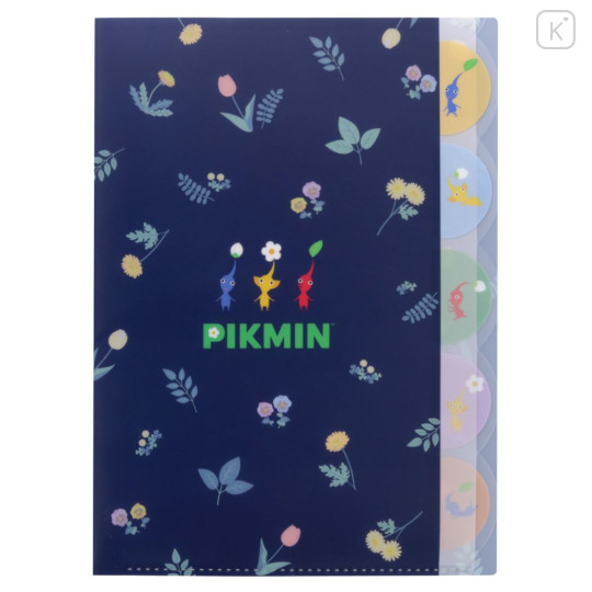 Japan Pikmin 5 Pockets A4 Index File Holder - Night - 1