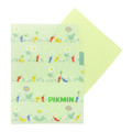 Japan Pikmin 3 Pockets A5 Clear File - Light Green - 3