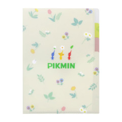 Japan Pikmin 3 Pockets A5 Clear File - Beige