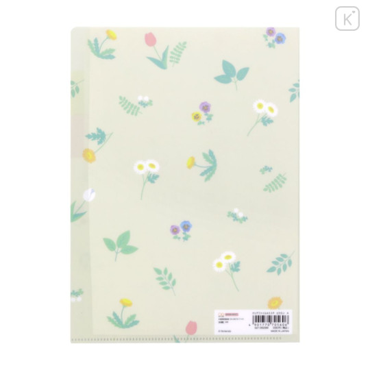 Japan Pikmin 3 Pockets A5 Clear File - Beige - 2