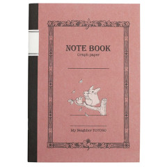 Japan Ghibli B6 Notebook - My Neighbor Totoro / Pink Red Grid