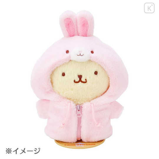 Japan Sanrio Original Dress-up Clothes (M) - Rabbit Hoodie / Pitatto Friends - 4