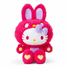 Japan Sanrio Plush Toy - Hello Kitty : Colorful Bunny Red