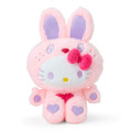 Japan Sanrio Plush Toy - Hello Kitty : Colorful Bunny Pink - 1
