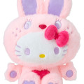 Japan Sanrio Plush Toy - Hello Kitty : Colorful Bunny Pink - 3