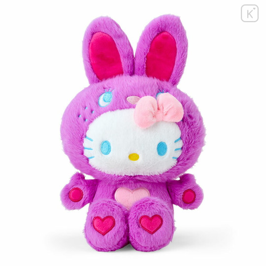 Japan Sanrio Plush Toy - Hello Kitty : Colorful Bunny Purple - 1
