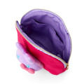 Japan Sanrio Boa Face Cosmetic Pouch - Hello Kitty : Colorful Bunny Red - 3