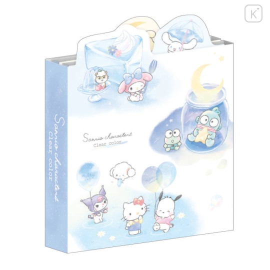 Japan Sanrio Patter Memo - Characters / Cool Watercolor Blue - 1