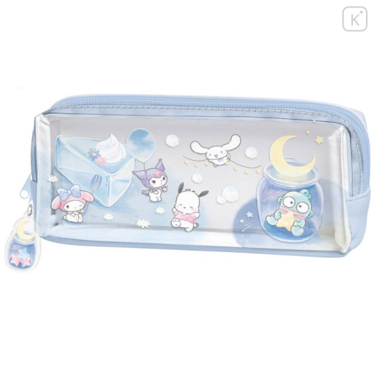 Japan Sanrio Pen Pouch Pencil Case - Characters : Cool Watercolor Blue - 1