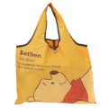 Japan Disney Eco Shopping Bag - Winnie the Pooh / Relax Orange Yellow - 1