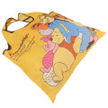 Japan Disney Eco Shopping Bag - Winnie the Pooh / Relax Orange Yellow - 2