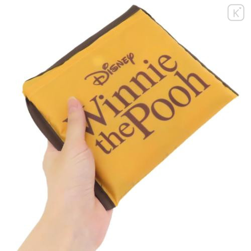 Japan Disney Eco Shopping Bag - Winnie the Pooh / Relax Orange Yellow - 4