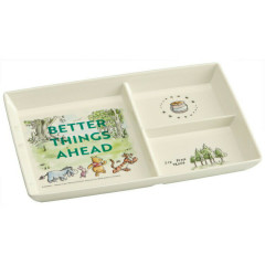 Japan Disney Divided Plate - Pooh / Better Things Ahead