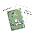 Japan Disney A4 Clear File - Eeyore & Pooh / Relaxing Time with Books Green - 2