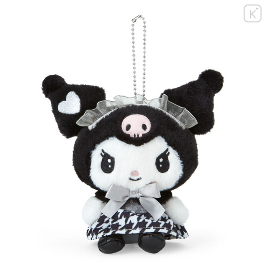 Japan Sanrio Mascot Holder - Kuromi / French Houndstooth - 1