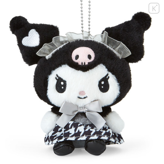 Japan Sanrio Mascot Holder - Kuromi / French Houndstooth - 2