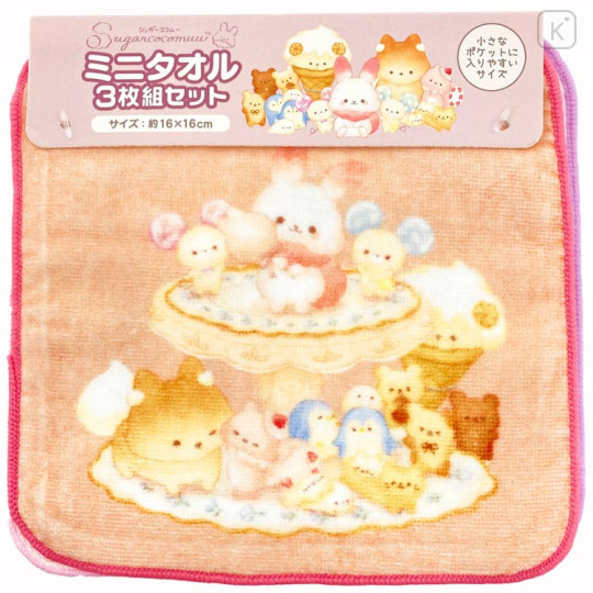 Japan San-X Petit Towel Handkerchief Set - Sugarcocomuu / Dessert - 1