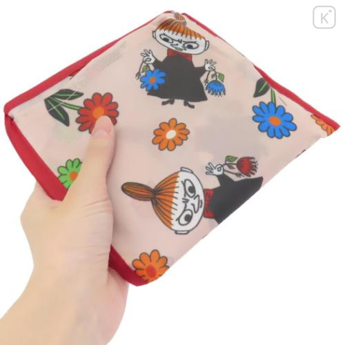 Japan Moomin Eco Shopping Bag - Little My / Pink Flower - 4