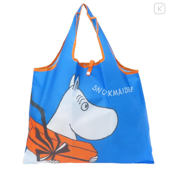 Japan Moomin Eco Shopping Bag - Moomintroll / Blue - 1