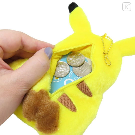 Japan Pokemon Mascot Mini Pouch - Pikachu - 3