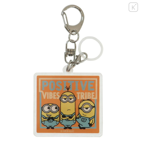 Japan Minions Acrylic Keychain - Umbrella Marker / Positive Vibes - 1