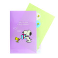 Japan Peanuts 5 Pockets A4 Index File Holder - Snoopy & Woodstock / Light Purple - 3