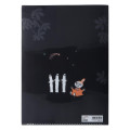 Japan Moomin 5 Pockets A4 Index File Holder - Hattifatteners & Little My / Black - 2