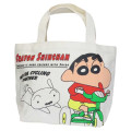 Japan Crayon Shin-chan Mini Tote Bag - Shinnosuke Nohara & Shiro : Cycling - 1