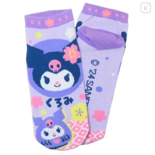 Japan Sanrio Socks - Kuromi / Daurma - 2