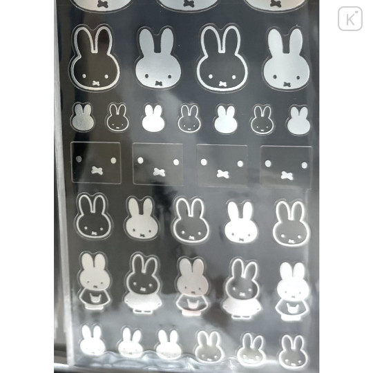 Japan Miffy Clear Seal Sticker - Silver Foil A - 3