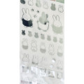 Japan Miffy Clear Seal Sticker - Silver Foil B - 3