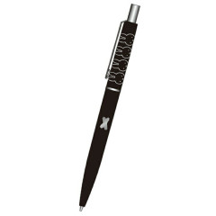 Japan Miffy Ballpoint Pen - Miffy / Silver Foil Black