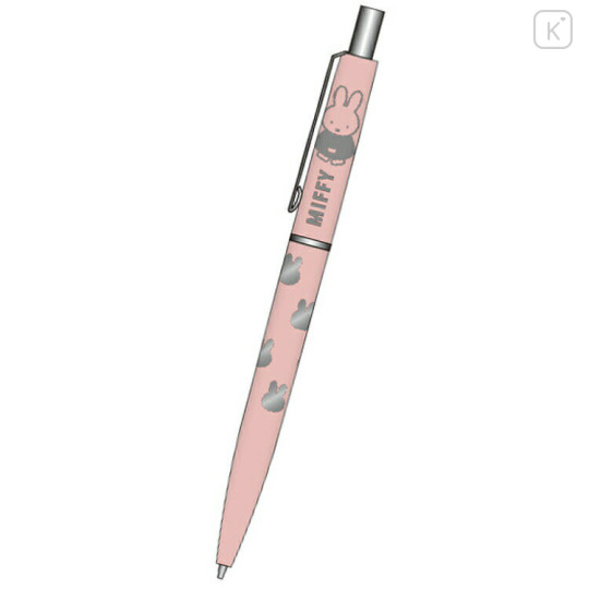 Japan Miffy Ballpoint Pen - Miffy / Silver Foil Pink - 1