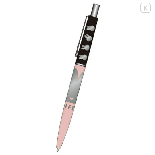 Japan Miffy Ballpoint Pen - Miffy / Silver Foil Black Pink - 1