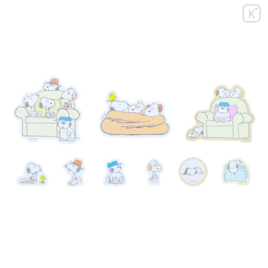 Japan Peanuts Sticker Pack - Snoopy & Brothers Cozy Home - 2