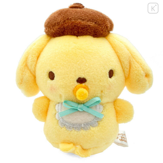 Japan Sanrio Mini Mascot Plush - Pompompurin / Baby Pacifier - 1