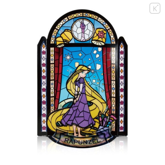 Japan Disney Kumitera Stained Glass Paper Craft Kit - Rapunzel - 1