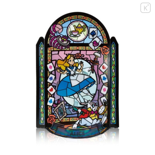 Japan Disney Kumitera Stained Glass Paper Craft Kit - Alice - 1