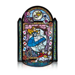 Japan Disney Kumitera Stained Glass Paper Craft Kit - Alice