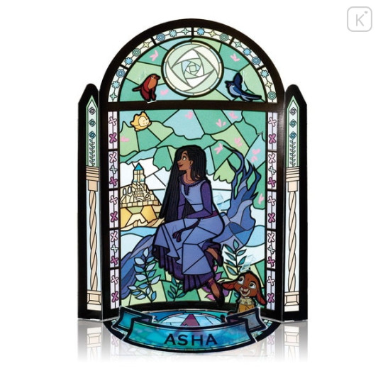 Japan Disney Kumitera Stained Glass Paper Craft Kit - Wish / Asha - 1