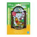 Japan Disney Kumitera Stained Glass Paper Craft Kit - Piglet & Pooh - 3