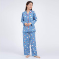 Japan Sanrio Gingham Shirt Pajamas (M) - Hello Kitty / Blue - 1