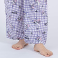 Japan Sanrio Gingham Shirt Pajamas (M) - Kuromi / Purple - 3