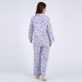 Japan Sanrio Gingham Shirt Pajamas (M) - Kuromi / Purple - 5