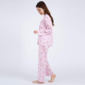 Japan Sanrio Shirt Pajamas (M) - Marron Cream / Pink - 4