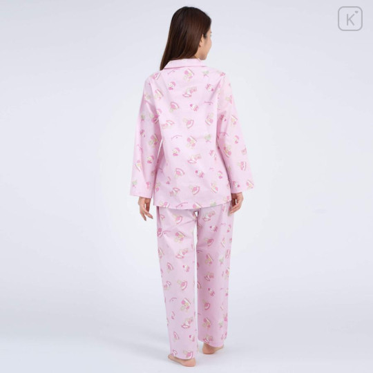 Japan Sanrio Shirt Pajamas (M) - Marron Cream / Pink - 5