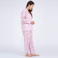 Japan Sanrio Shirt Pajamas (M) - Marron Cream / Pink - 6