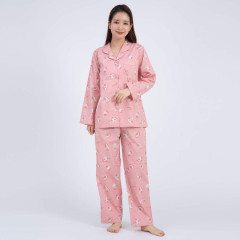 Japan Sanrio Shirt Pajamas (M) - Marron Cream / Apricot